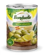 Zaļās olīvas pildītas ar citronu 345g (300g), Bonduelle