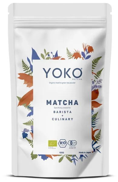 Zaļās tējas pulveris YOKO Matcha Barista&Culinary BIO, 100g