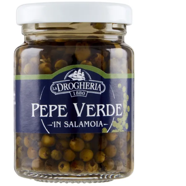 Zaļie pipari LA DROGHERIA, sālījumā, 60g