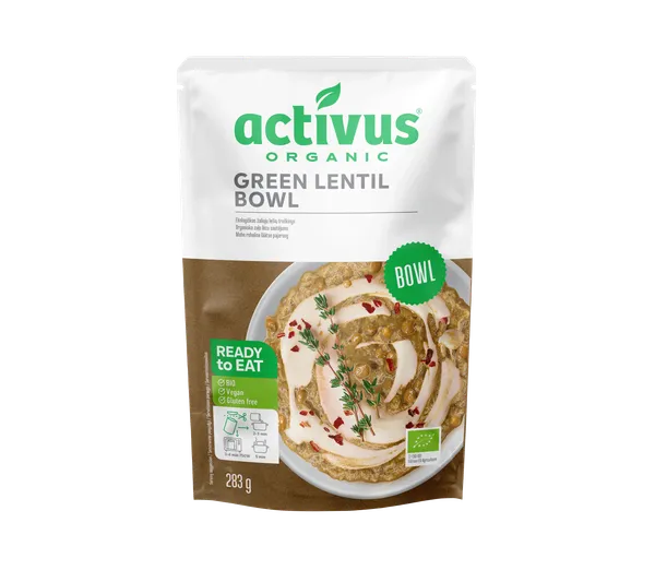 Zaļo lēcu bļoda ACTIVUS BIO, 283g
