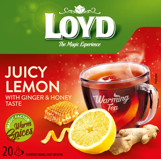 Tēja Loyd Pyramids Warming ar citrona garšu 40g