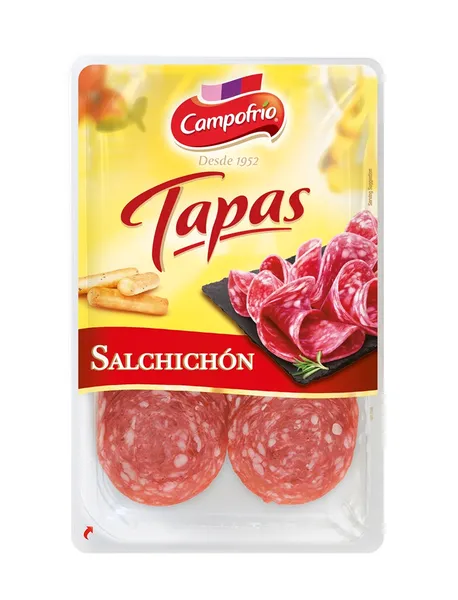 Žāvēta desa CAMPOFRIO TAPAS Salchichon Extra, šķēlēs, 80g