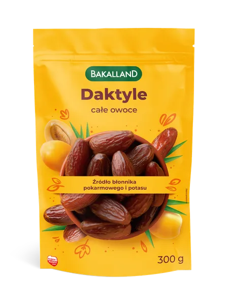 Žāvētas dateles, BAKALLAND, 300 g