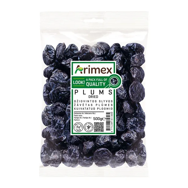 Žāvētas plūmes ARIMEX Ashlock, 500g