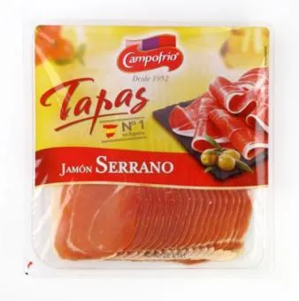 Žāvēts šķiņķis Jamon serrano, šķēlēs, extra, 300g