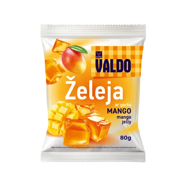 Želeja ar mango garšu 80g, Valdo