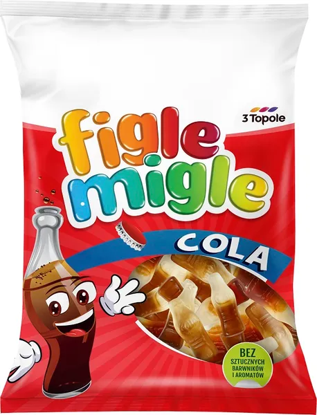 Želejkonfektes FIGLE MIGLE Cola, 80g