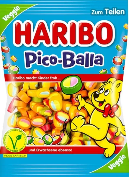 Želejkonfektes HARIBO Pico Balla, 160g