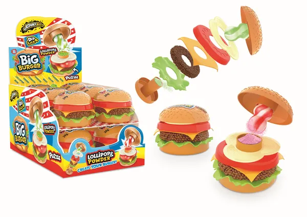 Želejkonfektes JOHNE BEE Big Burger, 21g