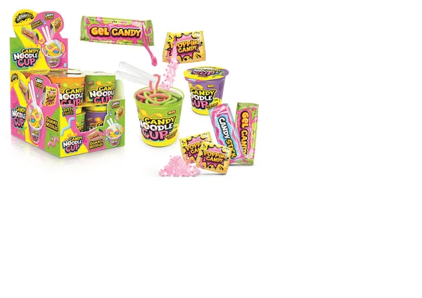 Želejkonfektes JOHNY BEE Candy Noodle Cup, 55g
