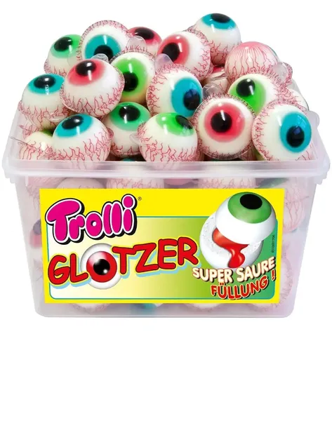 Želejkonfektes TROLLI Glotzer, 60gab, 1.128kg