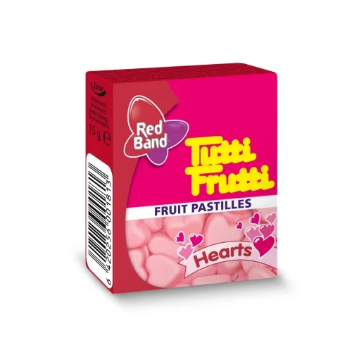 Želejkonfektes Tutti Frutt Hearts 15g