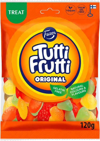 Želejkonfektes TUTTI FRUTTI Original, 120g
