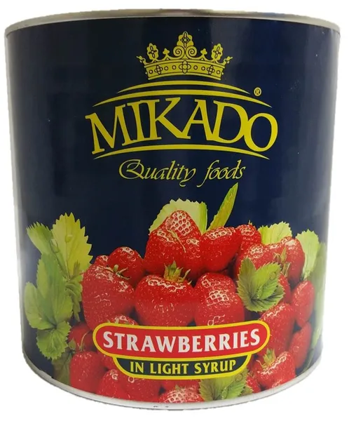 Zemenes MIKADO, vieglā sīrupā, 2650ml