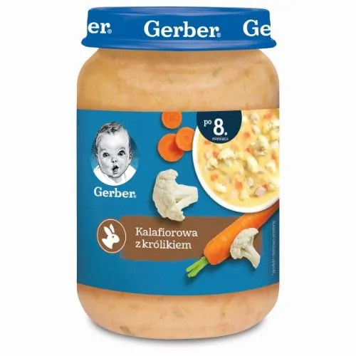 Ziedkāpostu zupa GERBER ar trusi, no 8 mēn., 190g