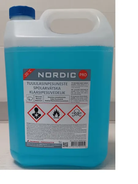 Ziemas vējstiklu šķidrums NORDIC, -20C, 5l