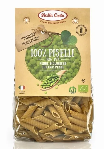 Zirņu makaroni DALLA COSTA BIO Penne, 250g