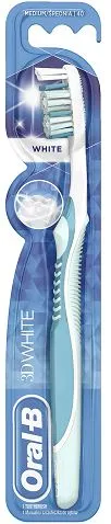 Zobu birste ORAL-B 3D White, White, Medium/40,  1 gab.