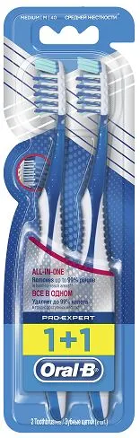 Zobu birste ORAL-B Pro-Expert, All-in-one, Medium/40, 2 gab.