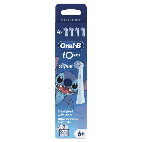 Zobu birstes rezerves uzgaļi Oral-B iO Kids, Stitch, 4 gab,