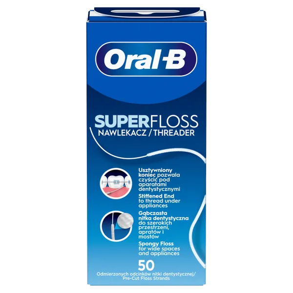 Zobu diegs ORAL-B Super Floss, 50 gab.