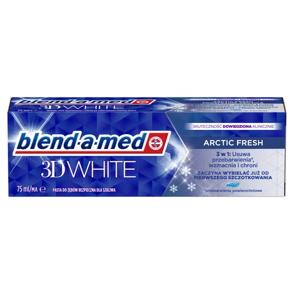 Zobu pasta BLEND A MED 3D WHITE Arctic Fresh, 75ml