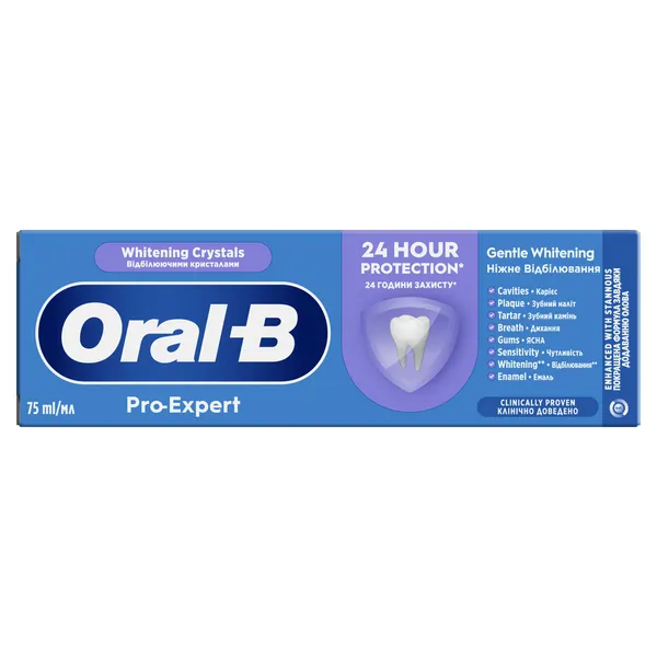 Zobu pasta ORAL-B Pro Expert, Whitening Crystals, 75ml