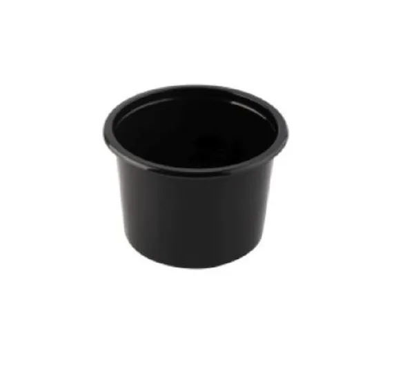 Zupas bļodas, plastmasas, PP 350ml, D 11.5cm, melna, 0.44kg, 50gab