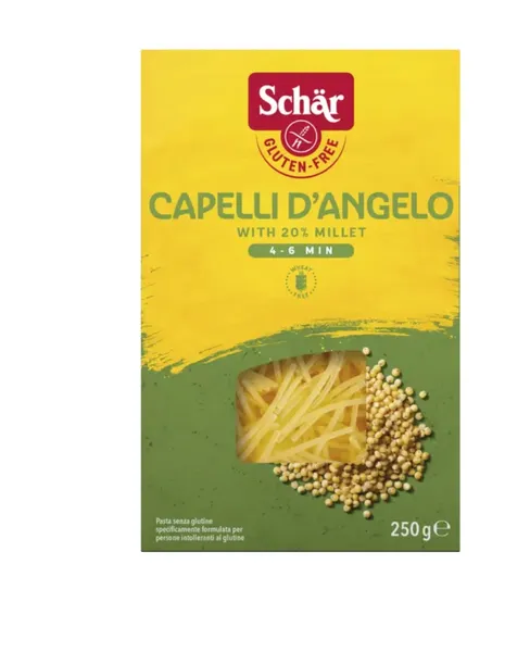 Zupas makaroni mazie SCHAR Capelli D Angelo, bez glutēna, 250g