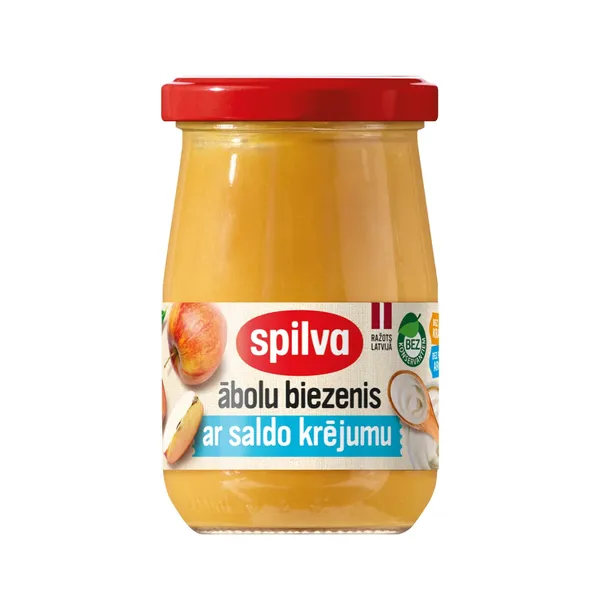 Biezenis Spilva ābolu ar saldo krējumu 300g