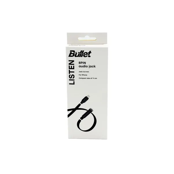 Adapteris Bullet 8PIN Audio 3,5mm