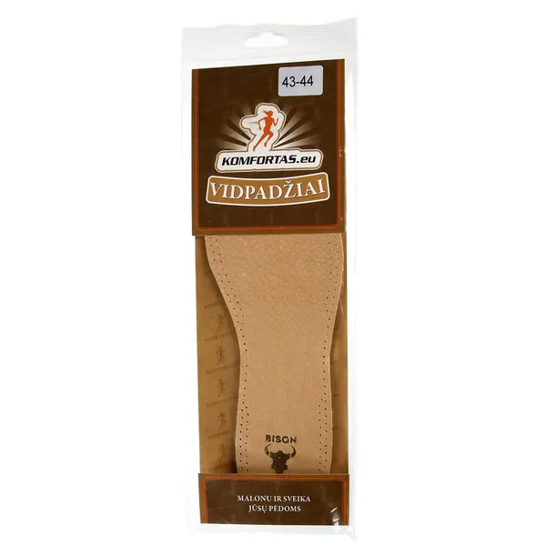 Ādas zoles Komfortas brūnas 43-44 W-01S