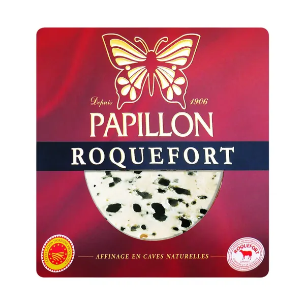 Aitas piena siers Papillon Roquefort zilā pelējuma 52% 100g