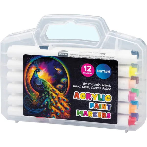 Akrila marķieru komplekts Centrum 12 kr.