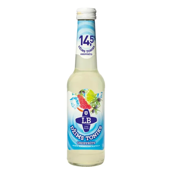 Alkoholiskais kokteilis LB Džims Toniks Greipfrūts 14,5% 0,275l