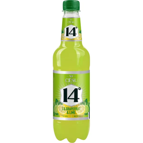 Alkoholiskais kokteilis Cēsu G&Grapefruit&Lime 14% 0,5l