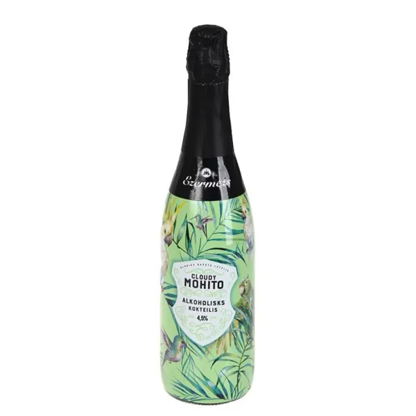 Alkoholisks kokteilis Ezermežs Cloudy Mohito 4,5% 0,75l