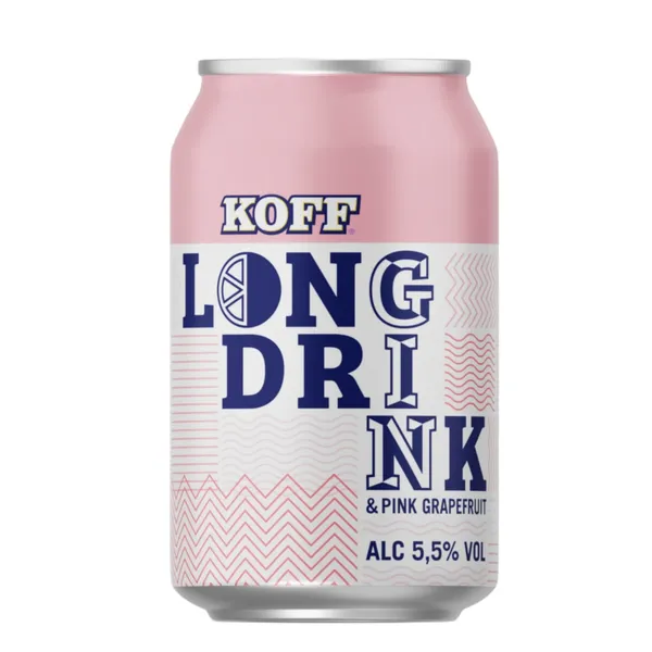 Alkoholisks dzēriens Koff Pink Grapefruit 5,5% 0,33l