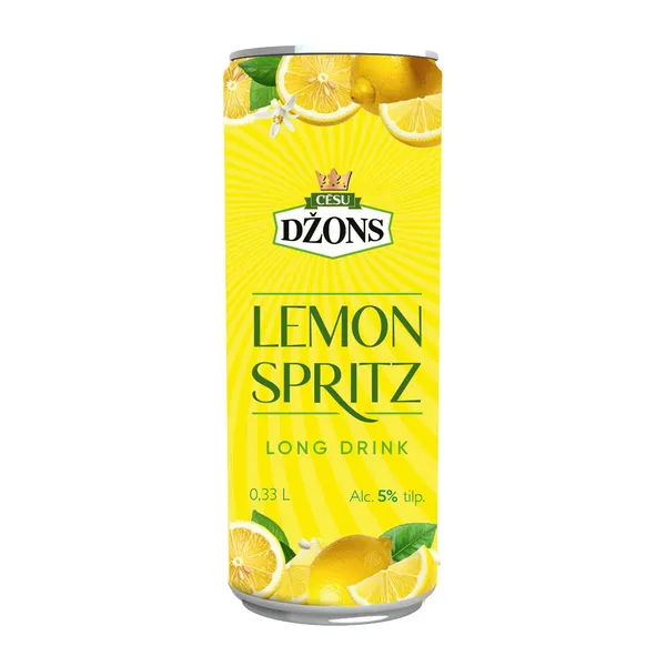 Alkoholisks kokteilis Cēsu Džons Lemon Spritz 5% 0,33l