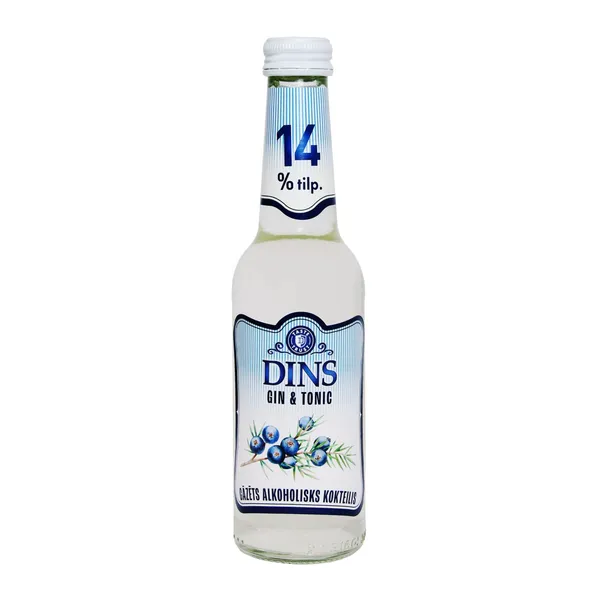Alkoholisks kokteilis Dins Gin & Tonic 14% 0,275l