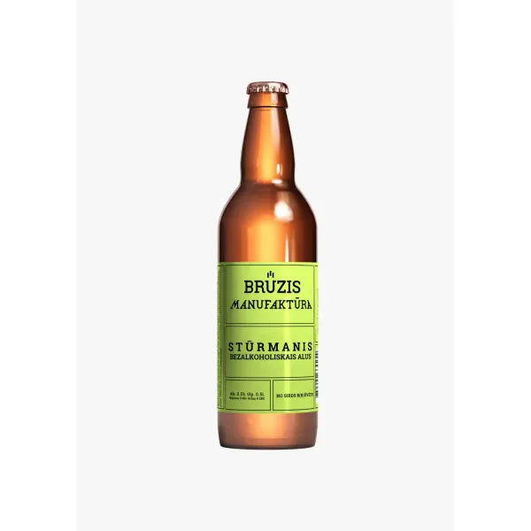 Alus Brūzis Manufaktūra bezalkoholiskais,Stūrmanis 0,5% 0,5l