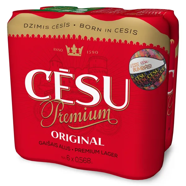 Alus Cēsu Premium 5% 6x0,568l