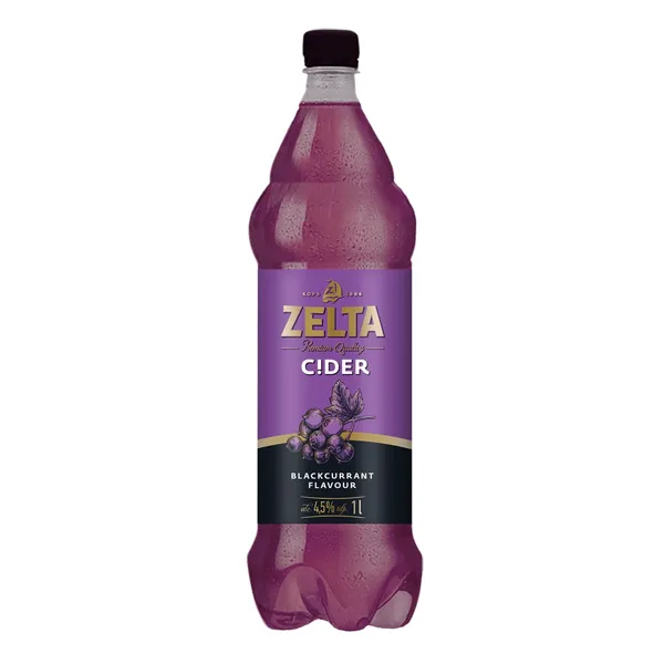 Alus dzēriens Zelta C!der Blackcurrant 4,5% 1l