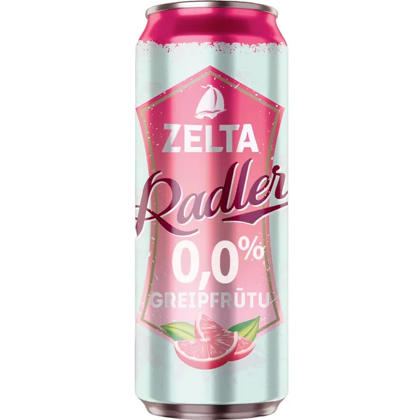 Alus dzēriens Zelta Radler greipfrūtu bezalkoholiskais 0% 0,5l