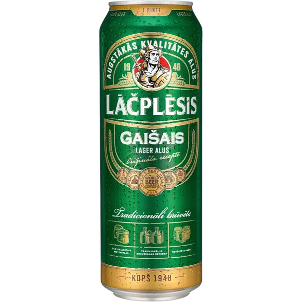 Alus Lāčplēsis gaišais 4,8% 0,568l
