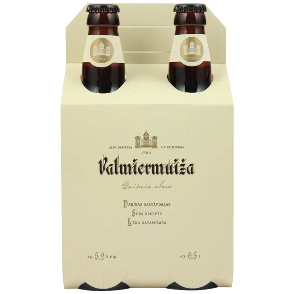 Alus Valmiermuižas gaišais 5,2% 4x0,5l