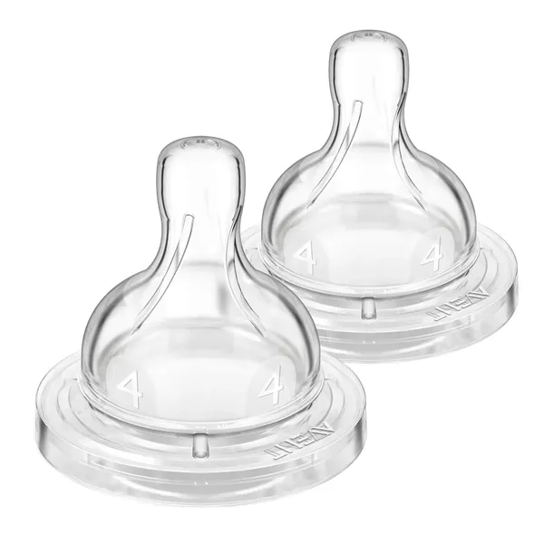 Anti colic barošanas silikona knupīši Philips Avent 6m+ 2 gab