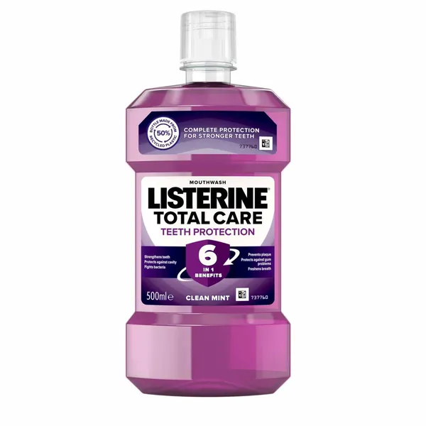 Antibakteriāls mutes skalojamais līdzeklis Listerine total care 500ml