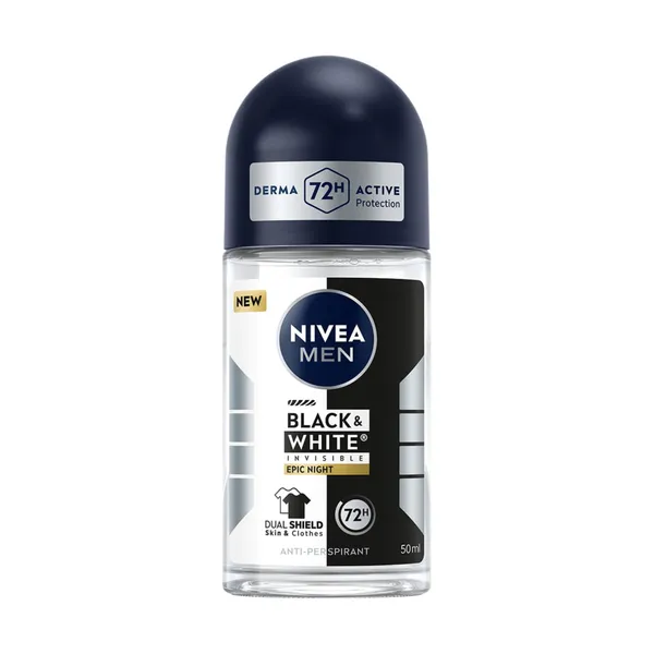 Antiperspirants rullītis Nivea Men Black&White Power vīriešiem 50ml