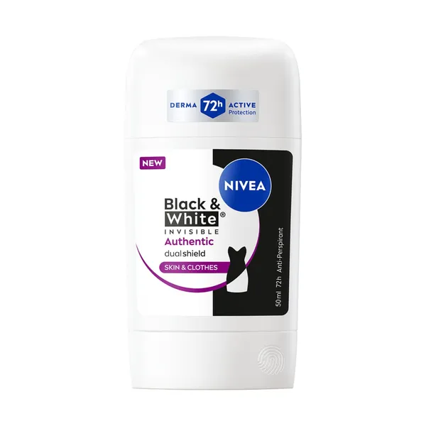 Antiperspirants zīmulis Nivea Black&White Authentic sievietēm 50ml